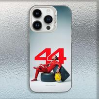 44 L-Lewis Hamilton Phone Case For iPhone 16,15,14,13,12,11,Mini,Pro,MAX White Matte Shockproof Cover iPhone16pro