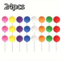 Foam Ball Shaped Cupcake Toppers and Picks for Birthday Wedding Anniversary Christmas Valentine's Day Party Decoration Supplies