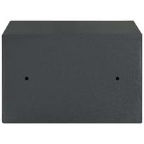 Safe Box with Lock Dark Grey 31 x 20 x 20 cm Steel