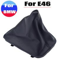 Pavarų svirties rankenėlė, svirtis, perjungiklis, tinkamas BMW E30 E39 E46 E87 E90 E91 E92 E93, su odiniu prakiurimu, apsauginiu dangteliu E 46 black