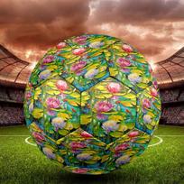 Lotus Indoor Soccer Ball Size 5 Colorful All Ages Machine Stitched PVC Competition Ready Durable High-Bounce