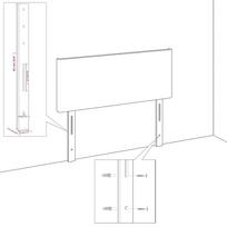 Bed Frame without Mattress Black 100x200 cm Fabric