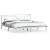 Solid Wood Bed Frame White 180x200 cm