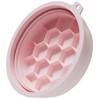 Silicone Face Ice Bath Bowl Folding Ice Facials Basin Facials Skin Cares Tool rožinė