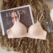Underwear women's upper thin and lower thick small breasts gather without steel rings, breathable collection of secondary breasts, anti-sagging S(recommended 70ab) rožinė