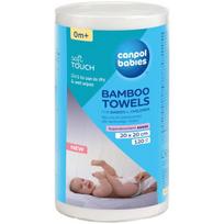 Drėgnos servetėlės kūdikiams, odos valymui, vaikams Canpol Babies Bamboo, 1/661, 120 vnt.