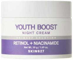 Naktinis veido kremas Skin627 Youth Boost Retinol + Niacinamide, 50 g