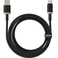 Baseus Dura A tipo USB į C tipo 60 W greitojo įkrovimo kabelis 2 m juodas, Auksinis