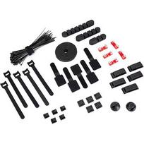 Sharkoon OfficePal Cable Organizer (black, 136 pieces) 4044951044078