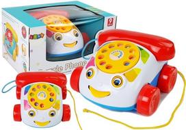 Vaikiškas telefonas su ratukais ir garsais
