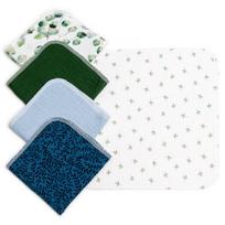 T-TOMI BIO Muslin Napkins servetėlės 25 x 25 cm Boy 5 vnt.
