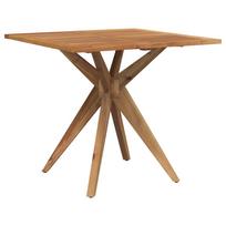 vidaXL Sodo stalas, 85x85x75cm, akacijos medienos masyvas, kvadratinis