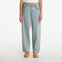 Jeansy Urban Classics Ladies Mid Waist 90´s Jeans New Light Blue Dirty Washed - Dydis W30 (TB7127-19925 Kelnės)