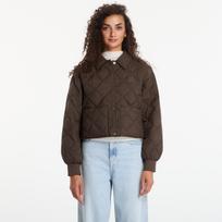 Calvin Klein Jeans Ulw Short Seasonal Quilted Liner Jacket Dark Coffee - Dydis M (LV047G509G TO2 Striukės)