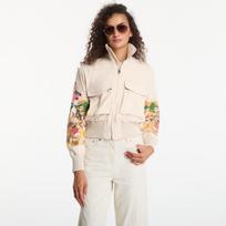 Desigual Jacket Mozart White - Dydis S (26SWEW331001 Striukės)