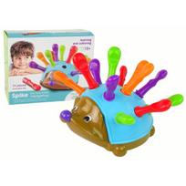 Edukacinis ežiukas su spalvotais spygliais Montessori Lean Toys, 13d.