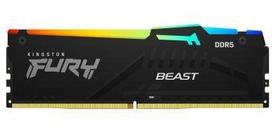 RAM „Kingston KF556C40BBAK4-64“ 64GB 5600 MT/s DDR5 CL40 DIMM (4 vnt. rinkinys) „FURY Beast RGB XMP“ | „Kingston“