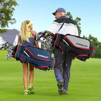 Promotions Golf krepšys, 39x25x128 cm, Juoda Tamsiai mėlyna