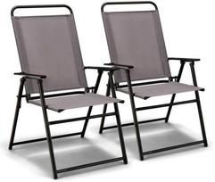 Lauko baldų komplektas Promotions Išorinis sulankstomas kėdės sėdynė, 50,8x58,4x92,7 cm, pilka
