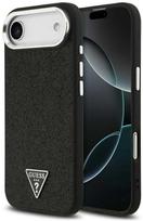 „Guess“ blizgantis trikampio formos logotipo „MagSafe“ dėklas, skirtas „iPhone 17 Air“ – Juodas