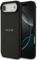 Guess Grained Ring MagSafe - dėklas skirtas Apple iPhone Air juodas