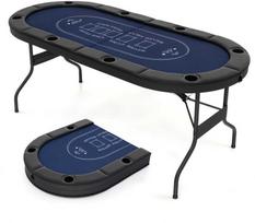 Promotions Pokerio stalas, 182x82x75 cm, juodas
