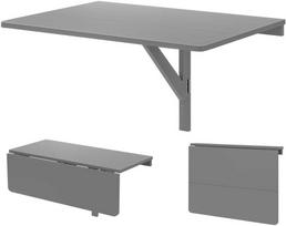 Promotions Sulankstomas prie sienos tvirtinamas stalas, 80x60x43 cm, baltas juodas