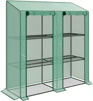 Aosom Mini šiltnamis, 143x46x151 cm, žalias, plastikas
