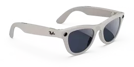 „RayBan“ „Ray-Ban Meta Skyler Gen1 AI“ akiniai – blizgūs / kreidiniai pilkos spalvos perėjimai
