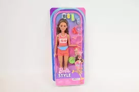 Mattel Barbie bėgikė lėlė + šuo JNM28