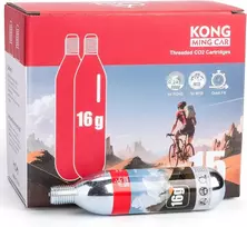 KONG MING CAR CO2 balionėliai su sriegiu, 16 g, dviračių padangų greitam pripūtimui