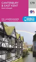 KNYGA Ordnance Survey Canterbury & East Kent, Dover & Margate