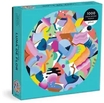 KNYGA Galison Mina Hamada Luna de Flor 1000 Piece Round Puzzle