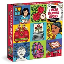 KNYGA Laura Korzon I Read Banned Books 500 Piece Family Puzzle