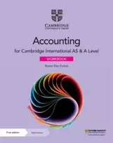 KNYGA Sharon Elan Puttick Cambridge International AS & A Level Accounting Workbook with Digital Access (2 Years)