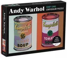 KNYGA Bookshop Andy Warhol Soup Cans 300 Piece Lenticular Puzzle