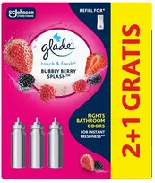 „Glade Touch & Fresh Bubble Berry Splash“ 2+1 oro gaiviklio papildymo rinkinys