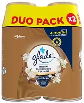 „Glade Sensual Sandalwood & Jasmine“ oro gaiviklio papildymo rinkinys, 2 x 269 ml