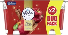 Glade šiltų obuolių pyrago kvapiųjų žvakių rinkinys, 2 x 112 g
