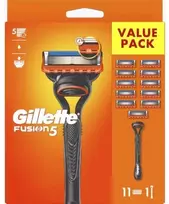 Barzdaskutė „Gillette Fusion5“, tiesus skustuvas, juodas, oranžinis, 1 vnt.