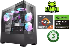 Stacionarus kompiuteris Stacionarus žaidimų kompiuteris Varle Gaming | AMD Ryzen 5 7600 + RTX 5070 12GB | 32GB DDR5 | 1 TB SSD M.2