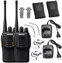 Racijos 2 vnt. „baofeng bf-888s“ trumpojo nuotolio ryšio radio aparatų rinkinys, didelis veikimo nuotolis iki 8 km, 1500 mah