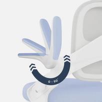 Junior 4.3 Blue-Grey swivel chair, CHRMKAMA_JUNIOR_4_3_BLUE_GREY