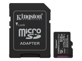 Kingston Canvas Select Plus | 512GB | microSD | Flash memory class Class 10, UHS-I, U1/U3, video class 10/30, A1