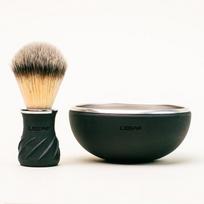 Shave Bowl & Brush Skutimosi dubuo ir šepetėlis Black