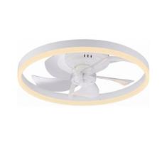 JUST LIGHT. 14624-16 - LED lubinis ventiliatorius su apšvietimu RITA LED/22W/230V + nuotolinis pultas