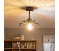 BRILAGI - LED prigludusi liustra CERIA WIRE 1xE27/60W/230V skersmuo 26 cm juoda