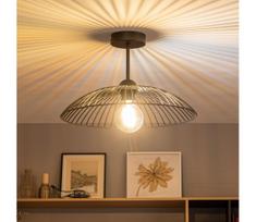 Brilagi - LED paviršinė liustra CERIA WIRE 1xE27/60W/230V skersmuo 38 cm juoda