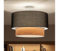 BRILAGI - LED prigludęs lubų šviestuvas CERIA 1xE27/60W/230V Ø 50 cm balta/juoda/smėlinė