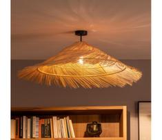 Brilagi - LED prigludęs lubinis šviestuvas CERIA BOHO 1xE27/60W/230V skersmuo 100 cm juoda/smėlinė